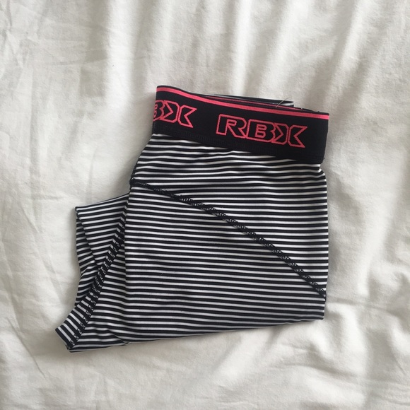 Striped Workout Crops - Picture 1 of 1